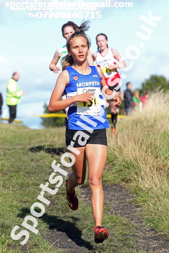 Girls under-15s 2019 Start Fitness Harrier league, Wrekenton, Gateshead. Photo: David T. Hewitson/Sports for All Pics